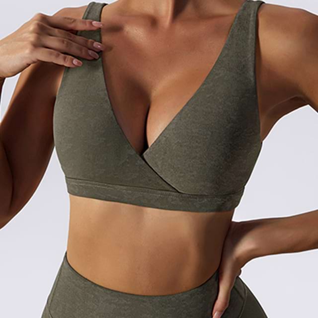 حمالة صدر رياضية لليوجا بدون خياطة