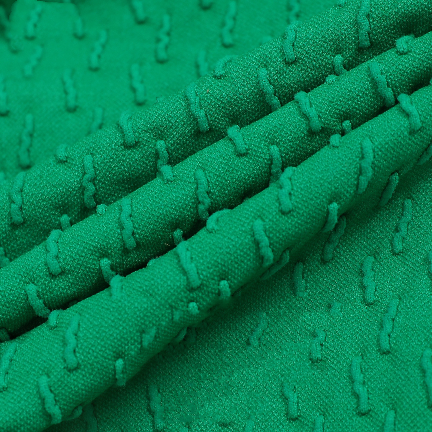 سروال جاكار عالي الخصر بدون خياطة