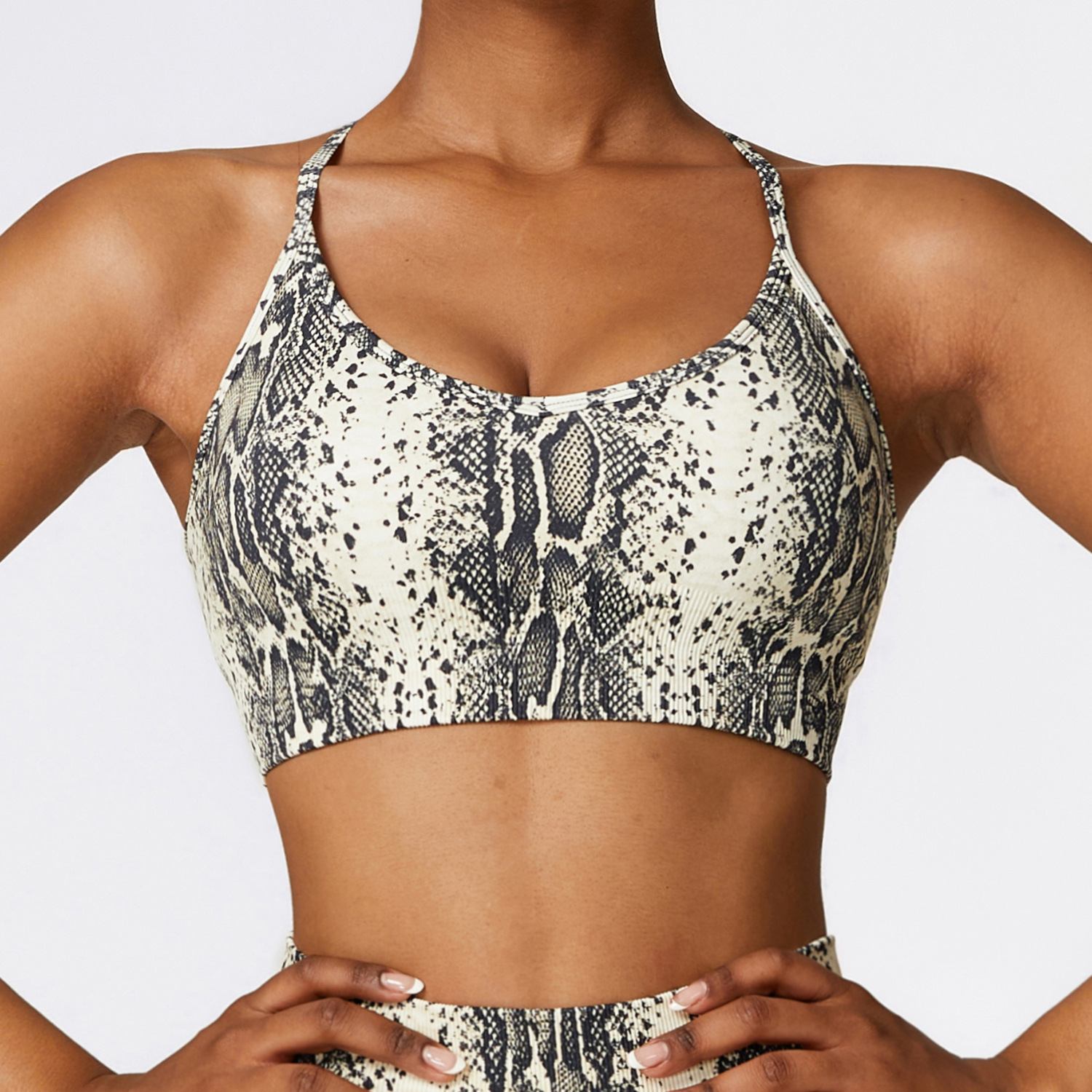 حمالة صدر مبطنة بطباعة رقمية سلسة